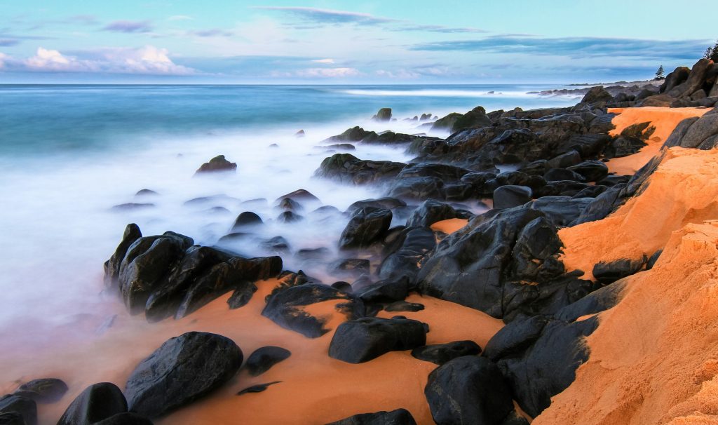 Long Exposure of Ocean Waves in Australia