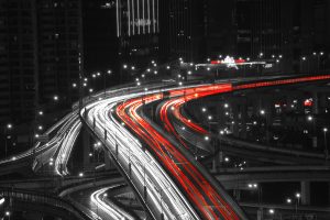 long exposure shot form a bridge