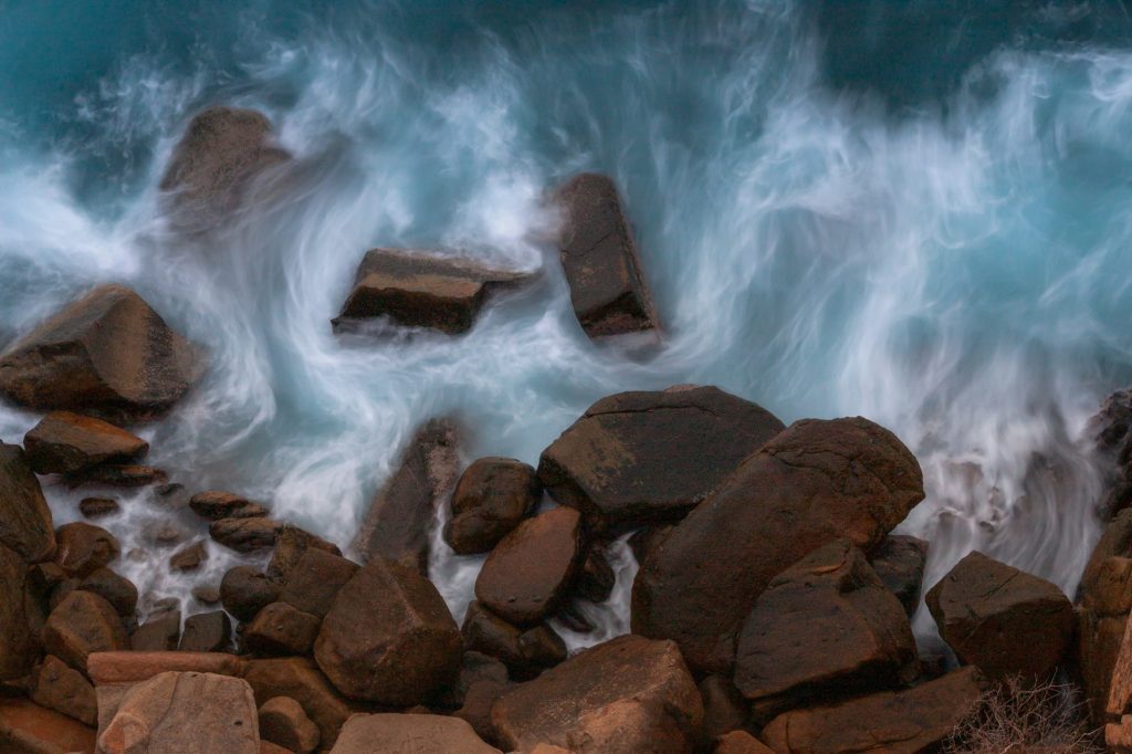 Long exposure waves.