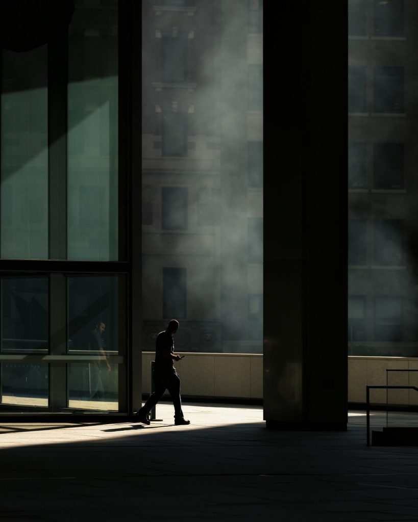 Man walking on the street