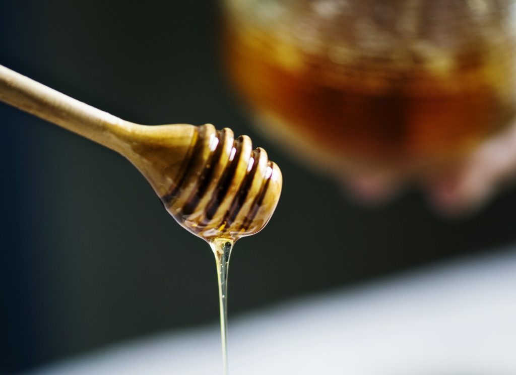 Organic honey food photography recipe idea